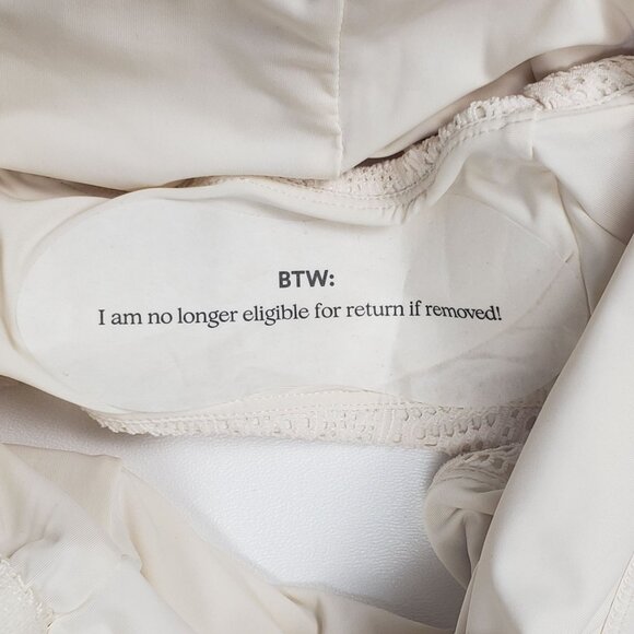 Andie Swim The Hydra One Piece Women’s Size Small Vanilla Crochet Lace Swimsuit - Picture 11 of 16